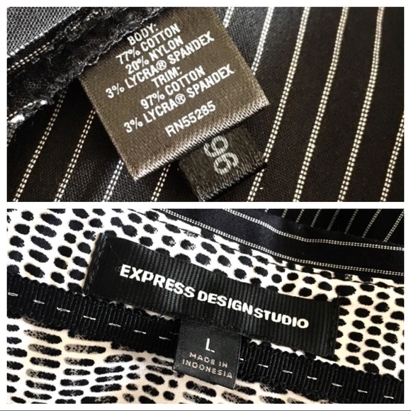 EXPRESS DESIGN STUDIO striped Button Down SHIRT - Picture 8 of 8